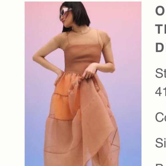 OHSEVENDAYS TIERED SHEER MIDI DRESS - size XS - Picture 7 of 7